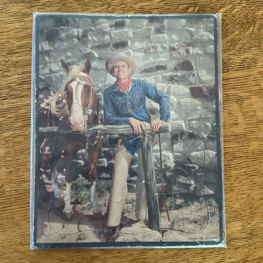 1950 vintage Gene Autry Puzzle